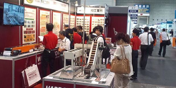 『第17回 関西 機械要素技術展』(展示商談会)に耐摩耗鋼・高張力鋼(HARDOX・WELDOX)ほかを用いた加工製品及び産業用機械設備を出展しました。(インテックス大阪)