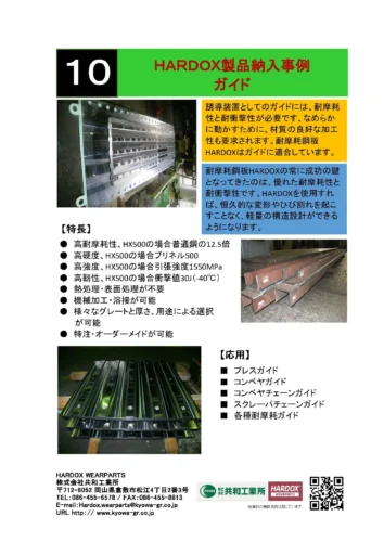 HARDOX製品納入事例 ガイド