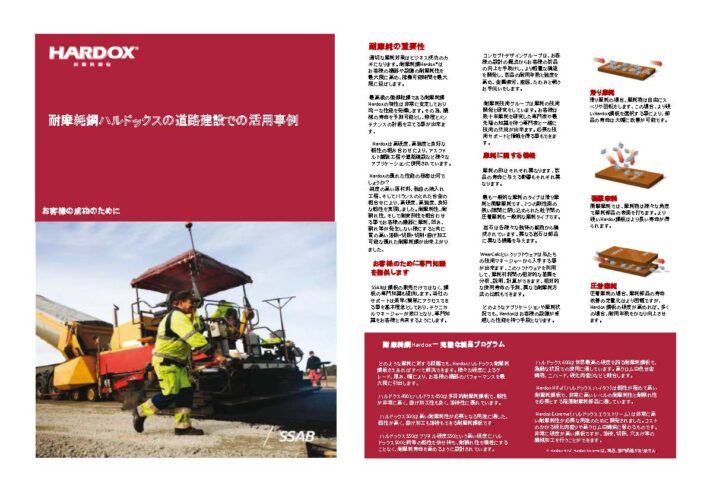 耐摩耗鋼板HARDOXの道路建築での活用事例